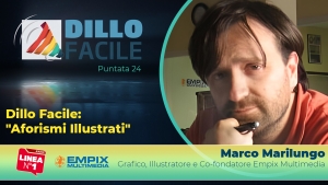 Dillo Facile su Radio Linea con Matteo Malatini e Marco Marilungo per presentare Aforismi Illustrati 