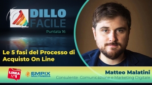 Dillo Facile su radio Linea con Matteo Malatini - Puntata 16 - Le fasi del Processo di Acquisto On Line