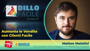 come vendere on line trovando clienti su internet - Dillo Facile su Radio Linea con Matteo Malatini